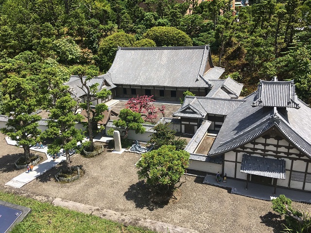 宮城県にあるお寺の模型